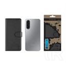 Tactical Samsung A17 4G  field notes tok álló, bőr hatású (flip, asztali tartó, bankkártya tartó, prémium) fekete