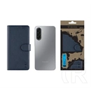 Tactical Samsung A17 4G  field notes tok álló, bőr hatású (flip, asztali tartó, bankkártya tartó, prémium) sötétkék
