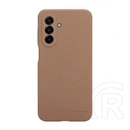 Tactical Samsung A18 5G  beaver szilikon telefonvédő (mikrofiber plüss belső, matt, topográfiai minta) sötétbarna