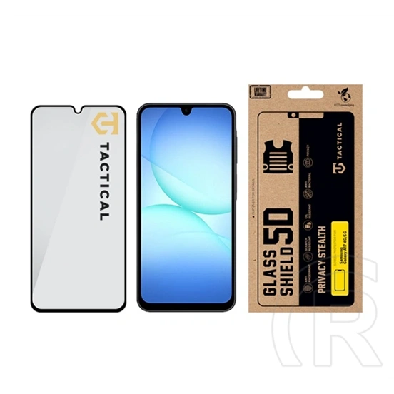 Tactical Samsung A18 5G  glass shield privacy stealth 5d képernyővédő üveg (5d, 0.33mm, 9h, betekintés védelem) fekete