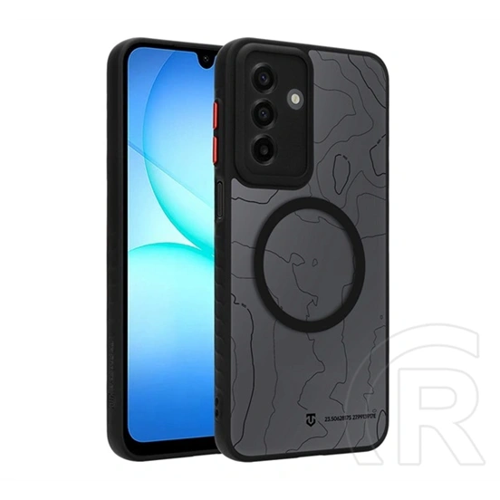 Tactical Samsung A18 5G  magforce warthog szilikon védő (erős ütésálló, topográfiai minta, magsafe) fekete