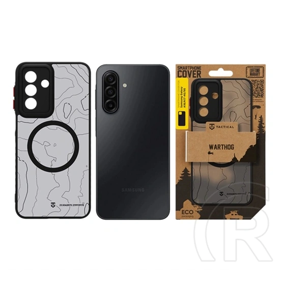 Tactical Samsung A18 5G  magforce warthog szilikon védő (erős ütésálló, topográfiai minta, magsafe) fekete