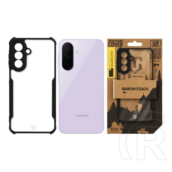 Tactical Samsung A27 5G quantum stealth szilikon védő (ütésálló, légpárnás sarok, átlátszó hátlap, kameravédő) fekete