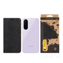 Tactical Samsung A27 5G xproof tok álló, bőr hatású (flip, asztali tartó, koptatott bőr minta, prémium) fekete
