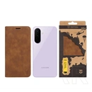 Tactical Samsung A27 5G xproof tok álló, bőr hatású (flip, asztali tartó, koptatott bőr minta, prémium) sötétbarna