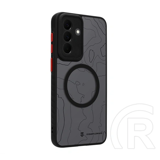 Tactical Samsung A37 5G  magforce warthog szilikon védő (erős ütésálló, topográfiai minta, magsafe) fekete