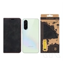 Tactical Samsung A37 5G xproof tok álló, bőr hatású (flip, asztali tartó, koptatott bőr minta, prémium) fekete