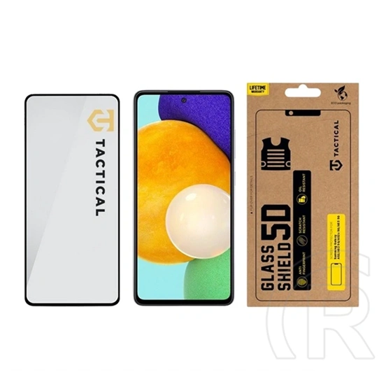 Tactical Samsung A53 5G  glass shield 5d képernyővédő üveg (5d, 0.33mm, 9h) fekete