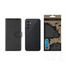 Tactical Samsung A54 5G field notes tok álló, bőr hatású (flip, asztali tartó, bankkártya tartó, prémium) fekete
