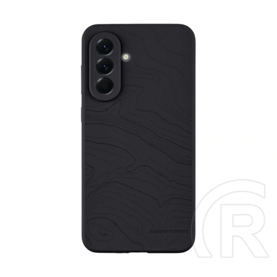 Tactical Samsung A56 5G beaver szilikon telefonvédő (mikrofiber plüss belső, matt, topográfiai minta) fekete