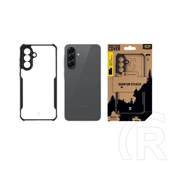 Tactical Samsung A56 5G quantum stealth szilikon védő (ütésálló, légpárnás sarok, átlátszó hátlap, kameravédő) fekete
