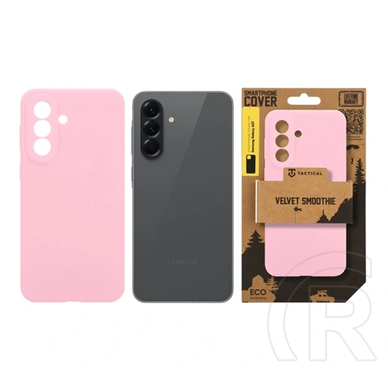 Tactical Samsung A57 5G velvet smoothie szilikon telefonvédő (ütésállóság, matt) rózsaszín