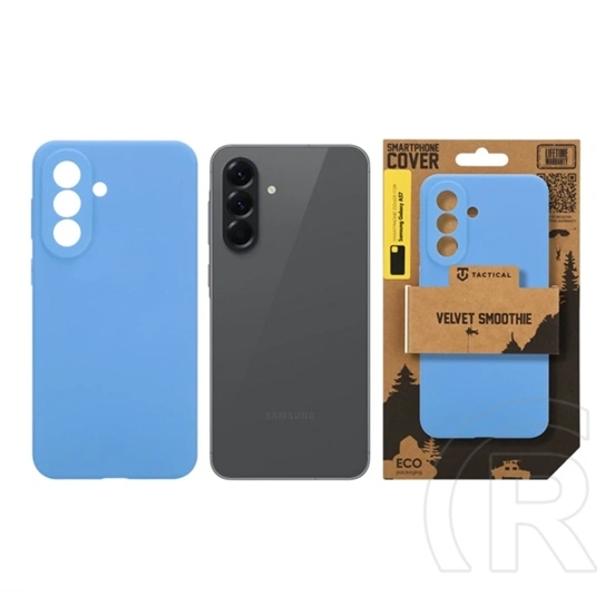 Tactical Samsung A57 5G velvet smoothie szilikon telefonvédő (ütésállóság, matt) sötétkék