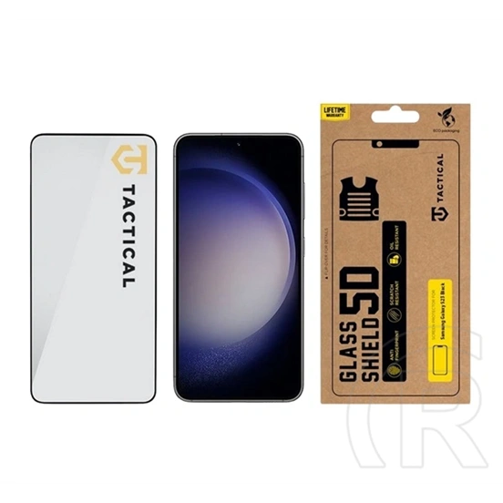 Tactical Samsung S23 glass shield 5d képernyővédő üveg (5d, 0.33mm, 9h) fekete