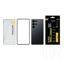 Tactical Samsung S25 Ultra impact armour glass képernyővédő üveg (extra karcálló, antibakteriális + segédkeret) fekete