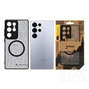 Tactical Samsung S25 Ultra magforce warthog szilikon védő (erős ütésálló, topográfiai minta, magsafe) fekete
