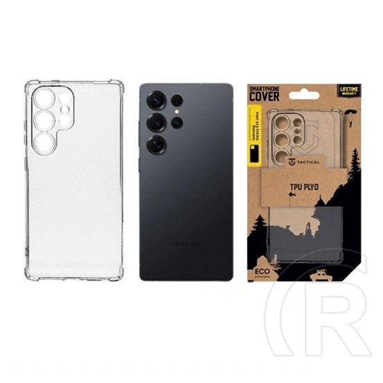 Tactical Samsung S25 Ultra tpu plyo szilikon telefonvédő (ütésállóság, légpárnás sarok) átlátszó