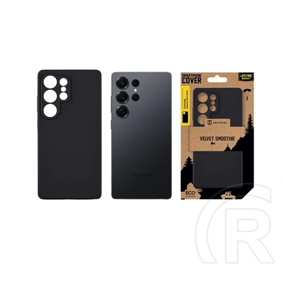 Tactical Samsung S25 Ultra velvet smoothie szilikon telefonvédő (ütésállóság, matt) fekete