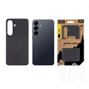 Tactical Samsung S25 magforce aramid szilikon telefonvédő (ultravékony, aramid bevonat, magsafe, karbon minta) fekete