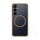 Tactical Samsung S25 magforce hyperstealth sika szilikon telefonvédő (ütésálló, magsafe, topográfiai minta) sötétbarna