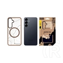 Tactical Samsung S25 magforce hyperstealth sika szilikon telefonvédő (ütésálló, magsafe, topográfiai minta) sötétbarna
