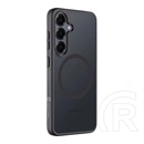 Tactical Samsung S25 magforce hyperstealth szilikon telefonvédő (ütésállóság, átlátszó matt hátlap, magsafe) fekete