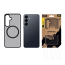 Tactical Samsung S25 magforce hyperstealth szilikon telefonvédő (ütésállóság, átlátszó matt hátlap, magsafe) fekete