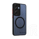 Tactical Samsung S25 magforce warthog szilikon védő (erős ütésálló, átlátszó hátlap, topográfiai minta, magsafe) fekete