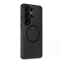 Tactical Samsung S26 Ultra magforce hyperstealth szilikon telefonvédő (ütésálló, átlátszó matt hátlap, magsafe) fekete