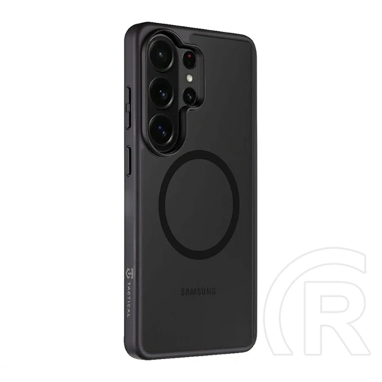 Tactical Samsung S26 Ultra magforce hyperstealth szilikon telefonvédő (ütésálló, átlátszó matt hátlap, magsafe) fekete