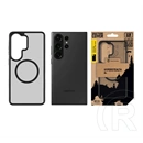 Tactical Samsung S26 Ultra magforce hyperstealth szilikon telefonvédő (ütésálló, átlátszó matt hátlap, magsafe) fekete