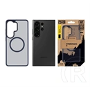 Tactical Samsung S26 Ultra magforce hyperstealth szilikon telefonvédő (ütésálló, átlátszó matt hátlap, magsafe) sötétkék