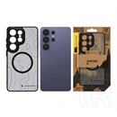 Tactical Samsung S26 Ultra magforce warthog szilikon védő (erős ütésálló, topográfiai minta, magsafe) fekete