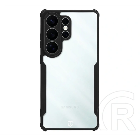 Tactical Samsung S26 Ultra quantum stealth szilikon védő (ütésálló, légpárnás sarok, átlátszó hátlap, kameravédő) fekete