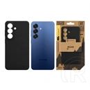 Tactical Samsung S26 beaver szilikon telefonvédő (mikrofiber plüss belső, matt, topográfiai minta) fekete