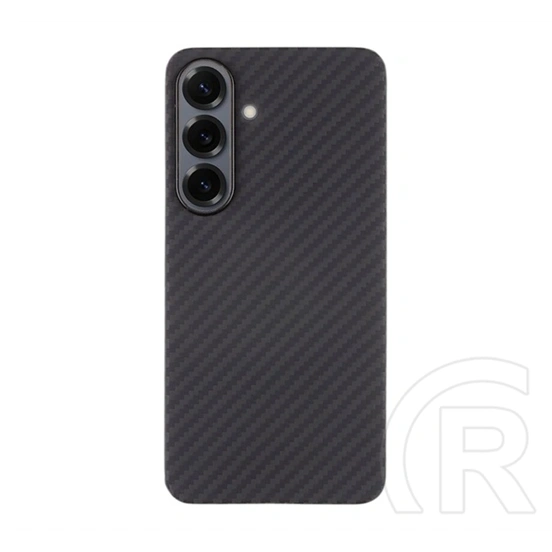 Tactical Samsung S26 magforce aramid szilikon telefonvédő (ultravékony, aramid bevonat, magsafe, karbon minta) fekete