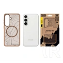 Tactical Samsung S26 magforce hyperstealth sika szilikon telefonvédő (ütésálló, magsafe, topográfiai minta) sötétbarna