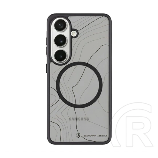 Tactical Samsung S26 magforce hyperstealth sika szilikon telefonvédő (ütésállóság, magsafe, topográfiai minta) fekete