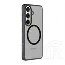 Tactical Samsung S26 magforce hyperstealth szilikon telefonvédő (ütésállóság, átlátszó matt hátlap, magsafe) fekete