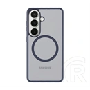 Tactical Samsung S26 magforce hyperstealth szilikon telefonvédő (ütésállóság, átlátszó matt hátlap, magsafe) sötétkék