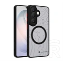 Tactical Samsung S26 magforce warthog szilikon védő (erős ütésálló, átlátszó hátlap, topográfiai minta, magsafe) fekete