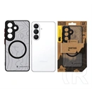 Tactical Samsung S26 magforce warthog szilikon védő (erős ütésálló, átlátszó hátlap, topográfiai minta, magsafe) fekete
