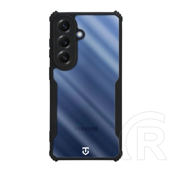 Tactical Samsung S26 quantum stealth szilikon védő (ütésálló, légpárnás sarok, átlátszó hátlap, kameravédő) fekete