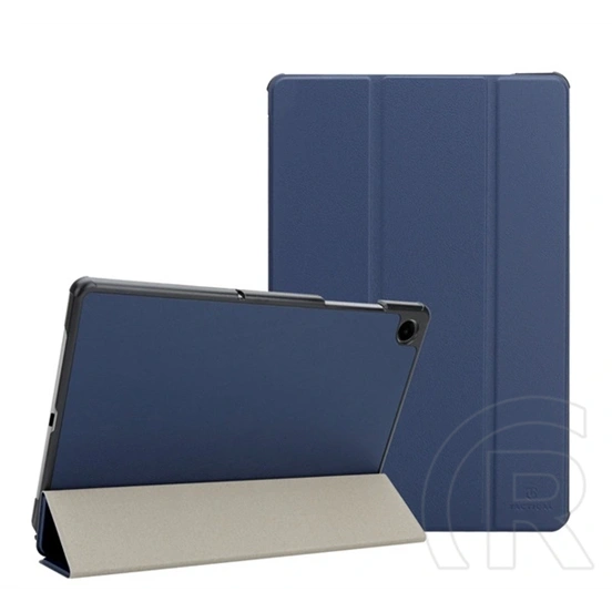Tactical Samsung Tab A11 Plus LTE  book trifold tok álló, bőr hatású (aktív flip, trifold, asztali tartó) sötétkék