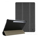 Tactical Samsung Tab S10 Lite WIFI  book trifold tok álló, bőr hatású (aktív flip, trifold, asztali tartó) fekete