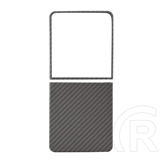 Tactical Samsung Z Flip8 magforce aramid szilikon telefonvédő (ultravékony, magsafe, karbon minta) fekete