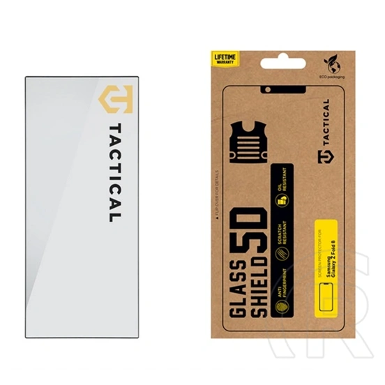 Tactical Samsung Z Fold8 Ultra glass shield 5d képernyővédő üveg (5d, 0.33mm, 9h, külső kijelzőre) fekete