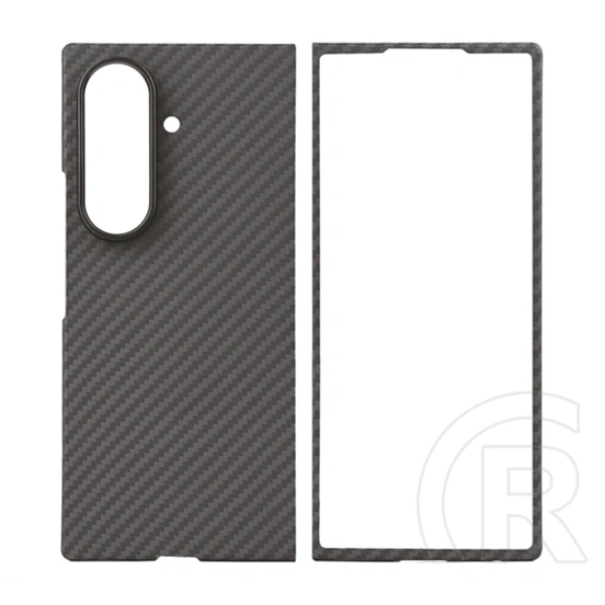 Tactical Samsung Z Fold8 Ultra magforce aramid szilikon telefonvédő (ultravékony, magsafe, karbon minta) fekete