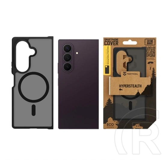 Tactical Samsung Z Fold8 Ultra magforce hyperstealth szilikon védő (ütésálló, átlátszó matt hátlap, magsafe) fekete