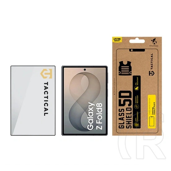 Tactical Samsung Z Fold8 glass shield 5d képernyővédő üveg (5d, 0.33mm, 9h, külső kijelző) fekete